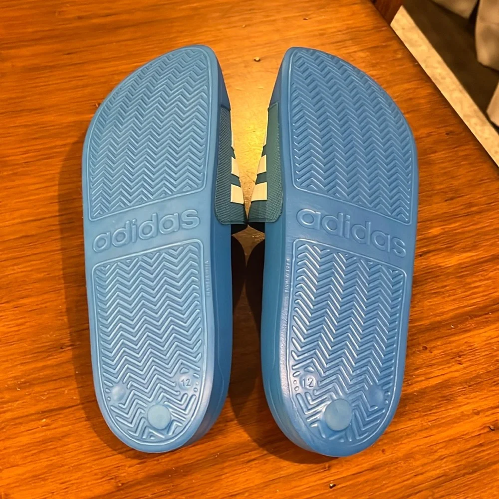 Adidas Adilette Shower Pool Slides Sandals Shoes new blue B42211 Men’s Size 12